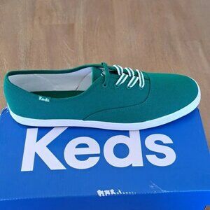 Keds Champion Canvas Lace Up Sneaker - Color: Green - Size: Women 11
